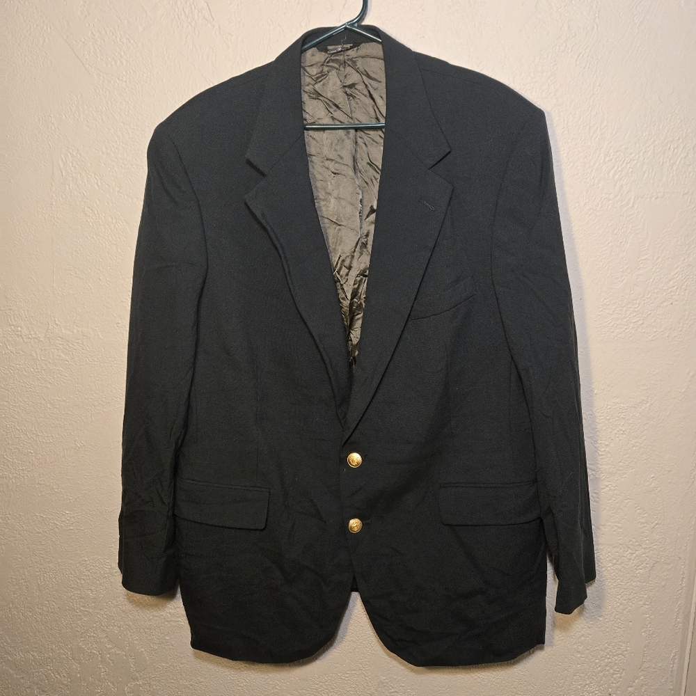 Vintage Chaps By Ralph Lauren dark Green Men's Blazer  Size 45